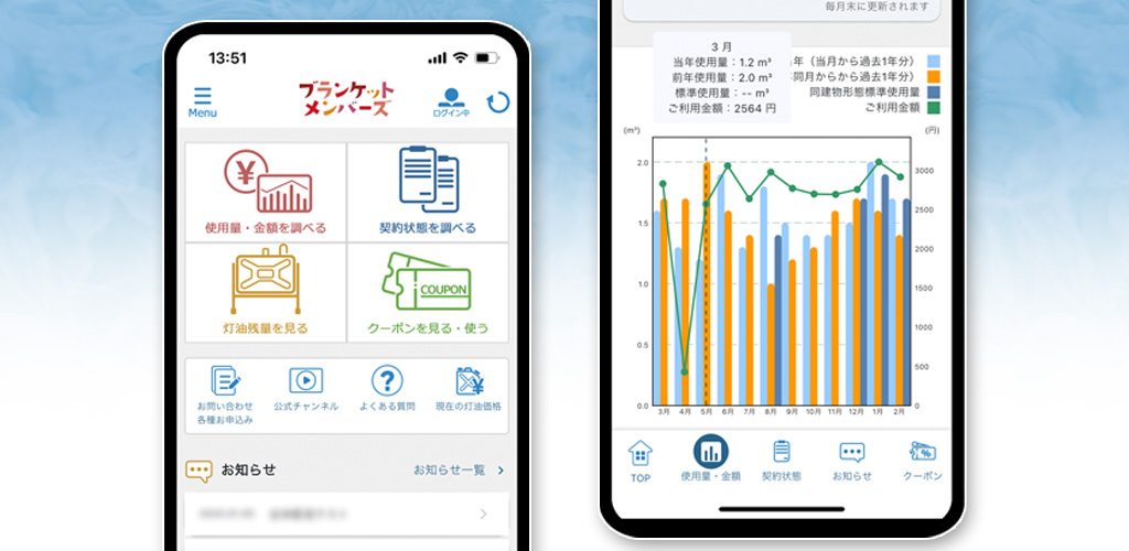 北ガスジェネックス ブランケットアプリ